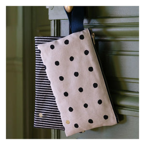 La cerise sur le gâteau - Saplı Mio organik pamuk clutch çanta | Ekru