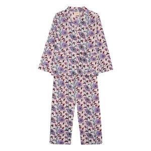 SISSEL EDELBO - Organik pamuklu pijama | Mor