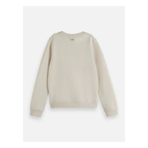 Scotch & Soda - Artwork Starry Skies Organik pamuk sweatshirt | Ekru