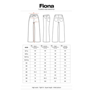 Finger in the nose - Fiona İspanyol Paça Jean | Koyu Siyah