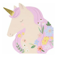 Meri Meri - Çayır Unicornları Büyük Kağıt Peçeteler - 16'lı Set