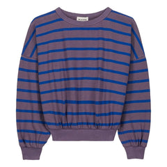 We Are Kids - Tony çizgili organik pamuklu sweatshirt | Mor