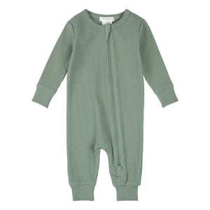 Petit Lem - Organik Pamuklu Fitilli Pijama | Celadon