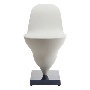 Moustache - Lacivert ayaklı Gelato sandalye - Jean-Baptiste Fastrez | Ekru