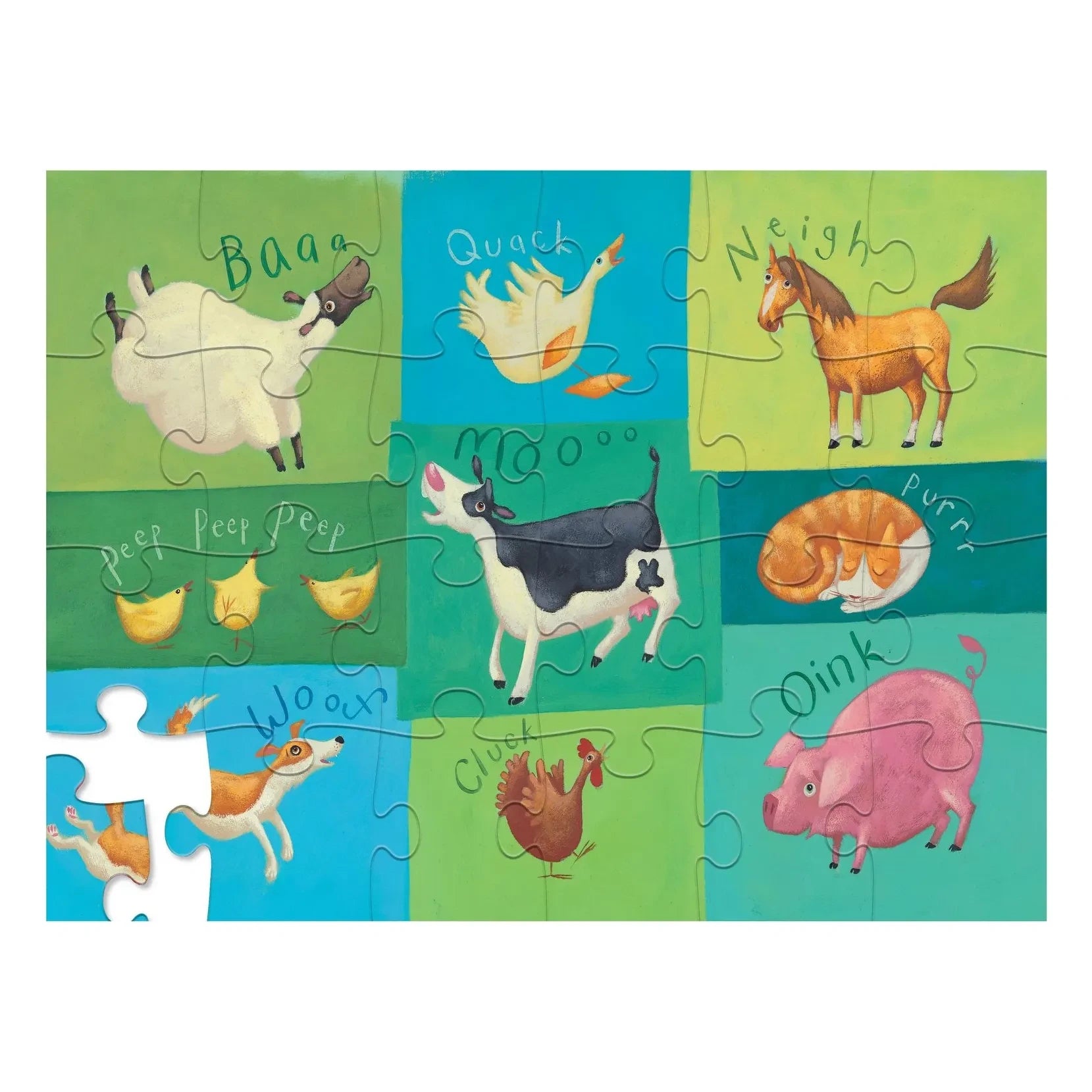 Crocodile Creek - Les Amis de la Ferme puzzle ve kutu - 24 parça