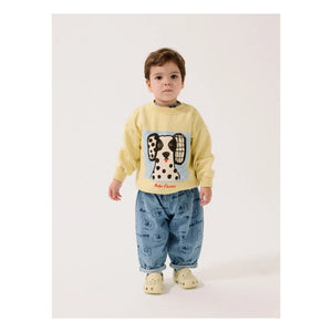 Bobo Choses - Dalmaçyalı organik pamuklu bebek sweatshirt | Sarı