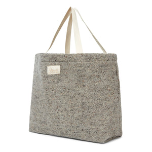 Adorna - Yün ve Keten Tote Çanta | Heather grey