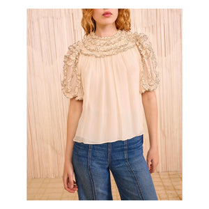 Ulla Johnson - Isolda İpek bluz | Ecru