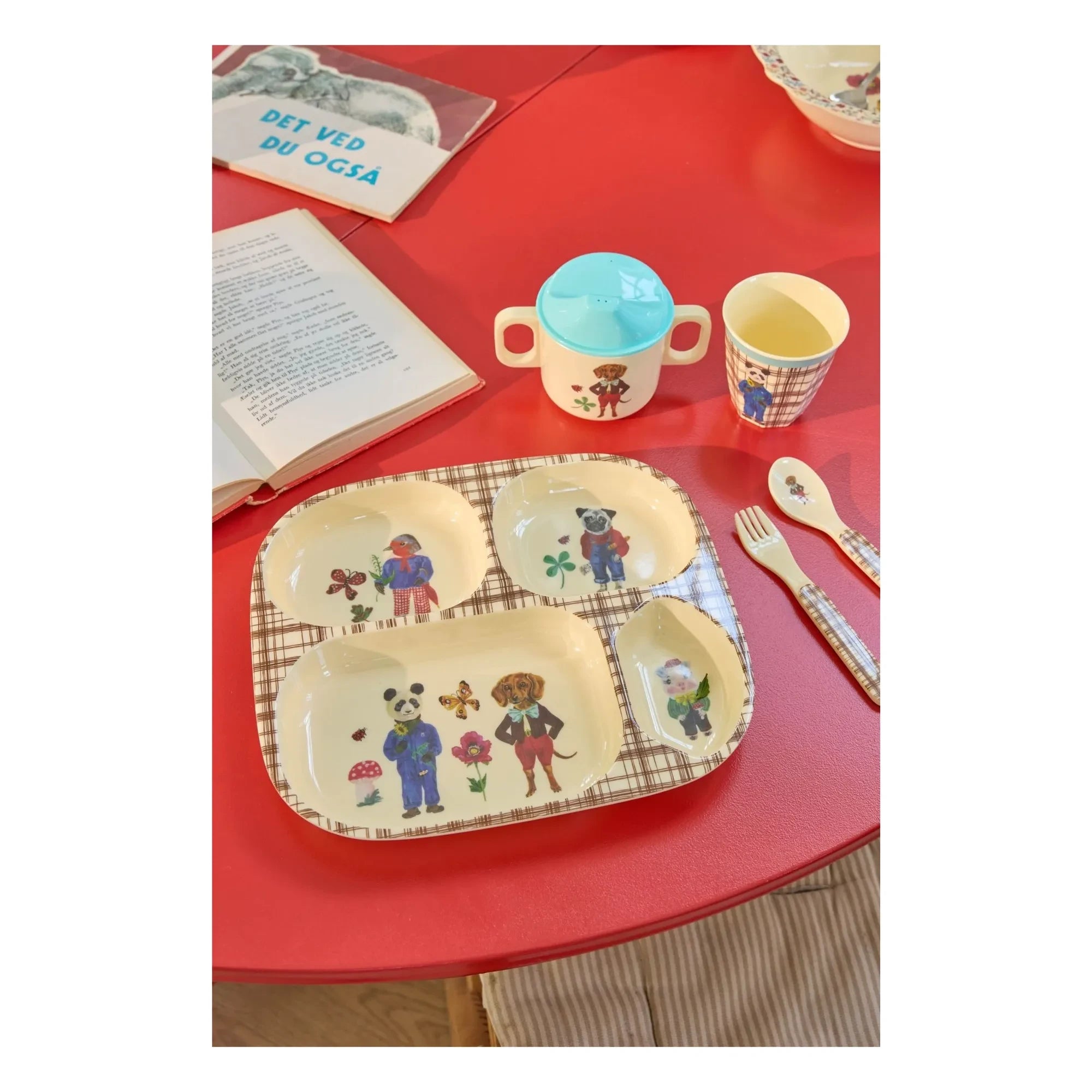 Rice - Melamin yemek seti - Rice x Nathalie Lété | Mavi