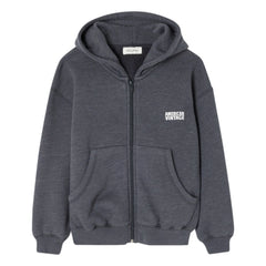 American Vintage - Doven Zip Sweat | Marled Kömür Grisi