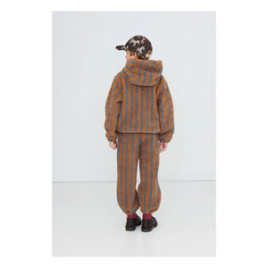 Tinycottons - Çizgili Sherpa Tarzı Jogger | Kahverengi