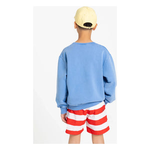 Smallable Kid - Arlo organik pamuk sweatshirt | Kraliyet mavisi