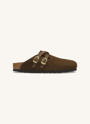 BIRKENSTOCK - صنادل بلير من الجلد المدبوغ | بني غامق