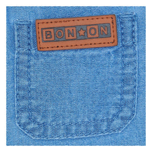 Bonton - Kısa Lyon Chambray | Kot mavisi