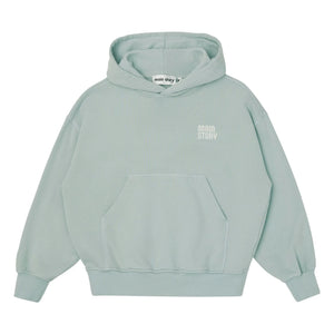 Main Story - Organik pamuklu kapüşonlu sweatshirt | Açık gri