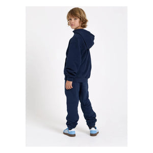 Smallable Kid - Yıkanmış mavi organik pamuk jogger