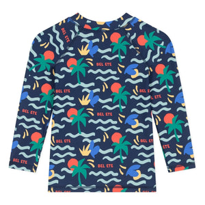 Petit Bateau - Bel Eté UV Korumalı Banyo Tişörtü | Gece mavisi