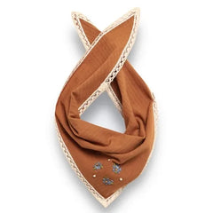 birinit - Organik Pamuk İşlemeli Bandana | Terracotta