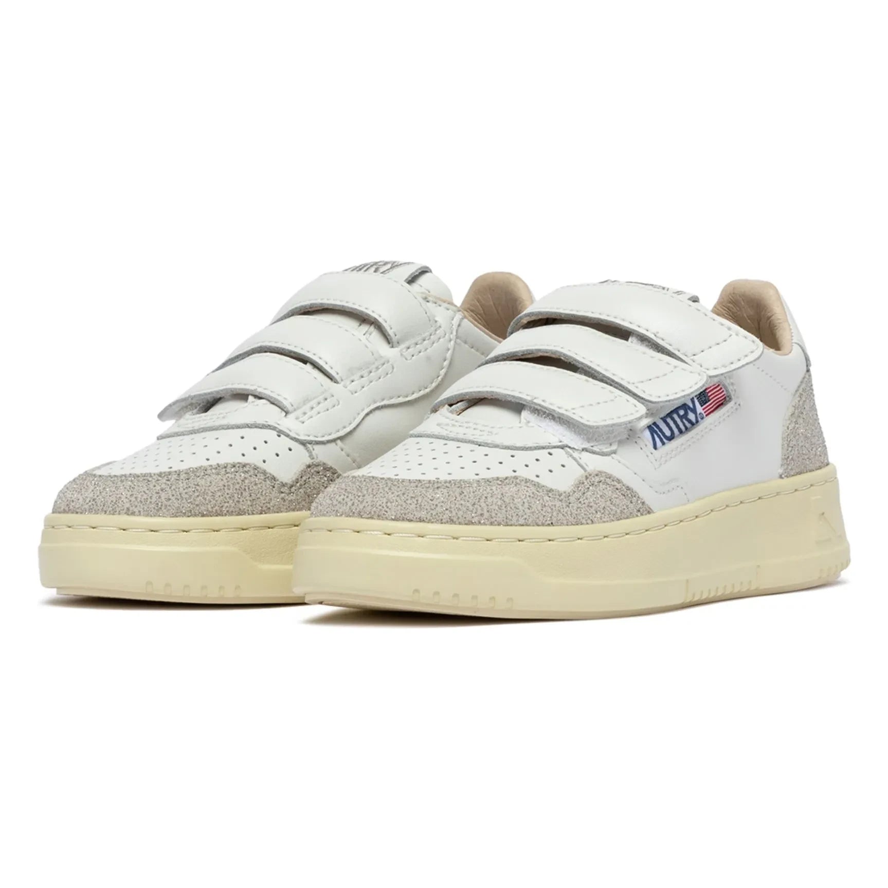 Autry - Baskets Kids Kidstripes Low Glitter Deri | Gümüş
