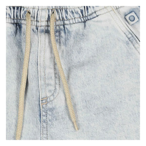 Tumble N'Dry - Juan Denim Kordonlu Şort | Yıkanmış mavi