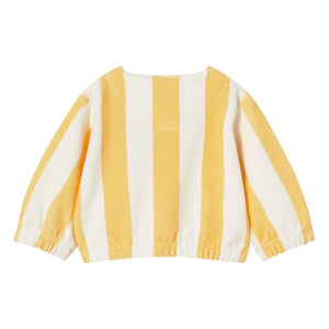 Tinycottons - Çizgili Organik Pamuklu Sweatshirt | Sarı