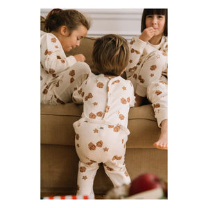 Studio Bohème - Tombul Noel organik pamuklu pijama | Ekru