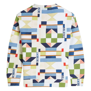 Scotch & Soda - Geometrik Sweatshirt | Beyaz