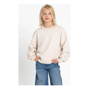 Smallable Kid - Maia organik pamuk sweatshirt | Krem