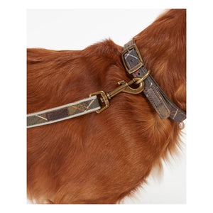 Barbour - Tartan Yansıtıcı Köpek Tasması | Taupe kahverengi