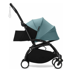 Stokke® - YOYO³ tam bebek arabası 0+ ve 6+ Siyah çerçeve | Aqua