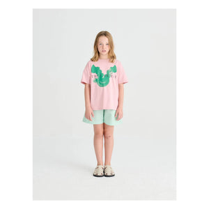 True Artist - T-shirt N°1 Kuş Organik Pamuk | Soluk Pembe