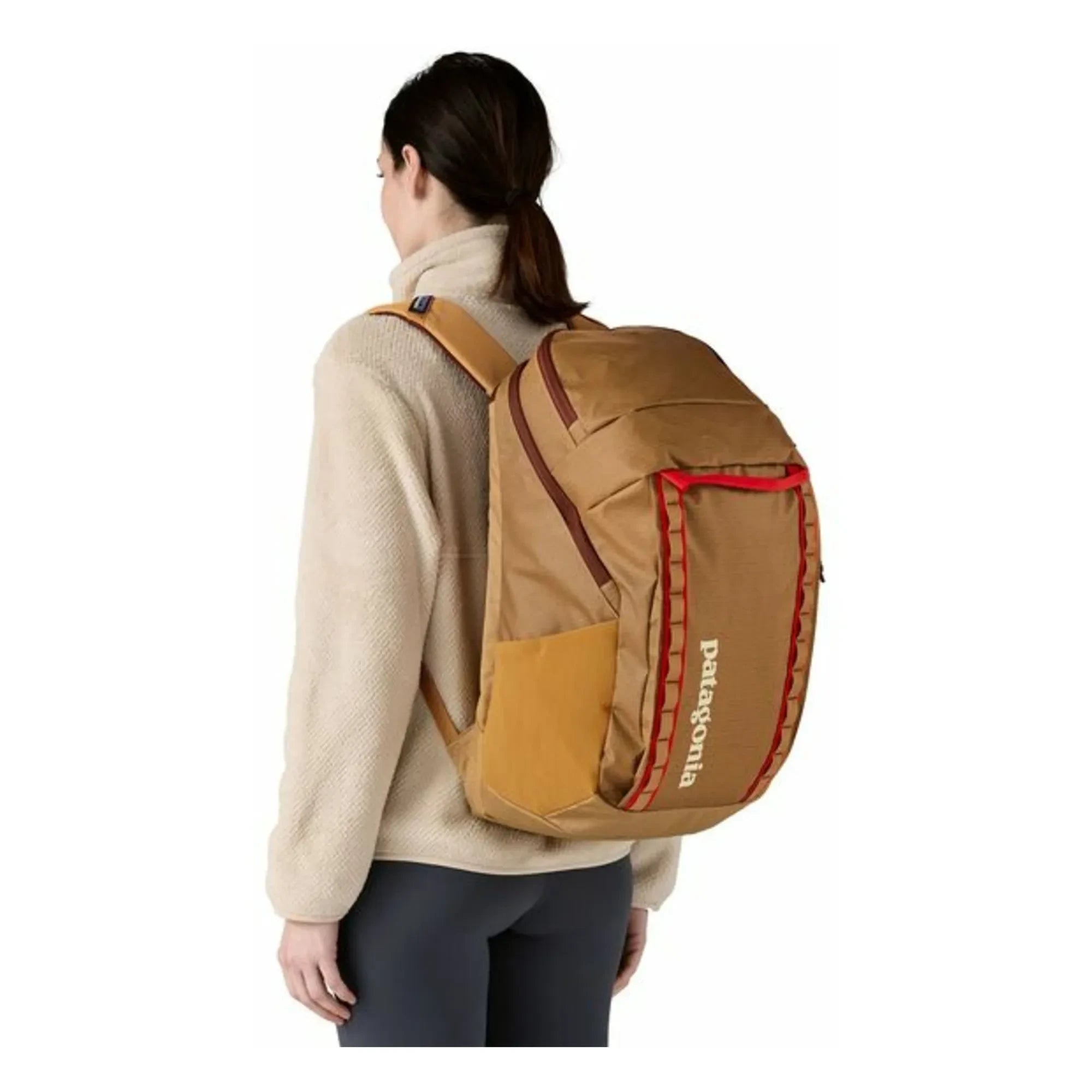 Patagonia - Siyah Delik Paket 32L Geri Dönüştürülmüş Elyaf Sırt Çantası | Camel