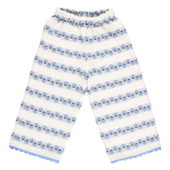 Bebe Organic - Scilla Çiçek Desenli Pantolon | Mavi