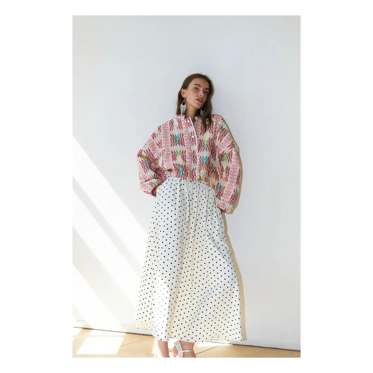 Lollys Laundry - Pembe Pamuk Lama Ceket