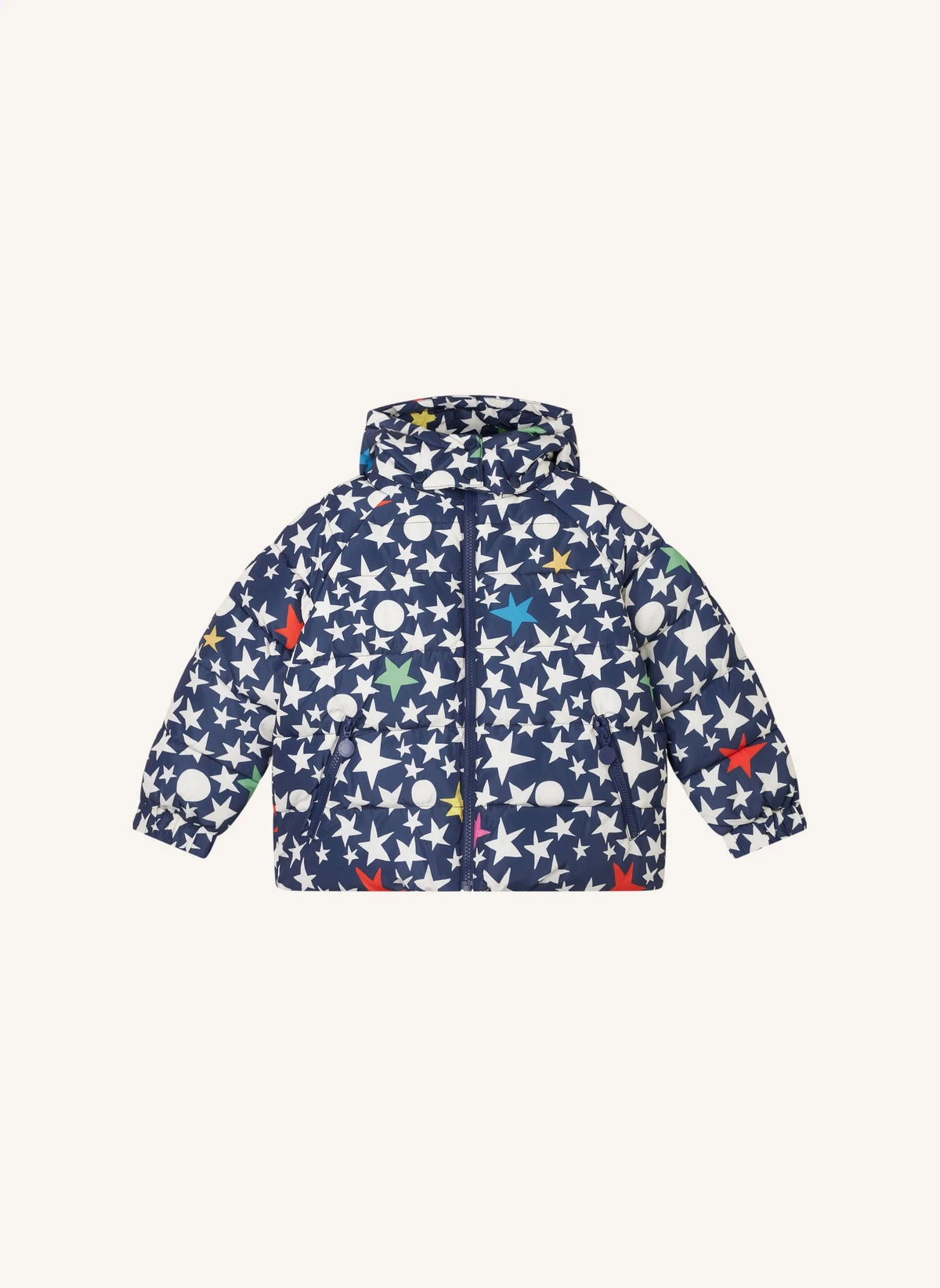 Stella McCartney Kids - سترة مبطنة بنجوم زرقاء