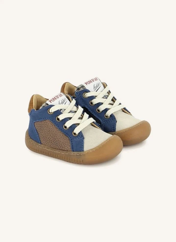 Pom d'Api - Yaka Star Nubuk Sneakers | أزرق
