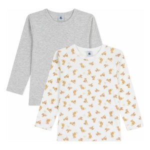 Petit Bateau - 2'li Cheetah Tişört Seti | Beyaz