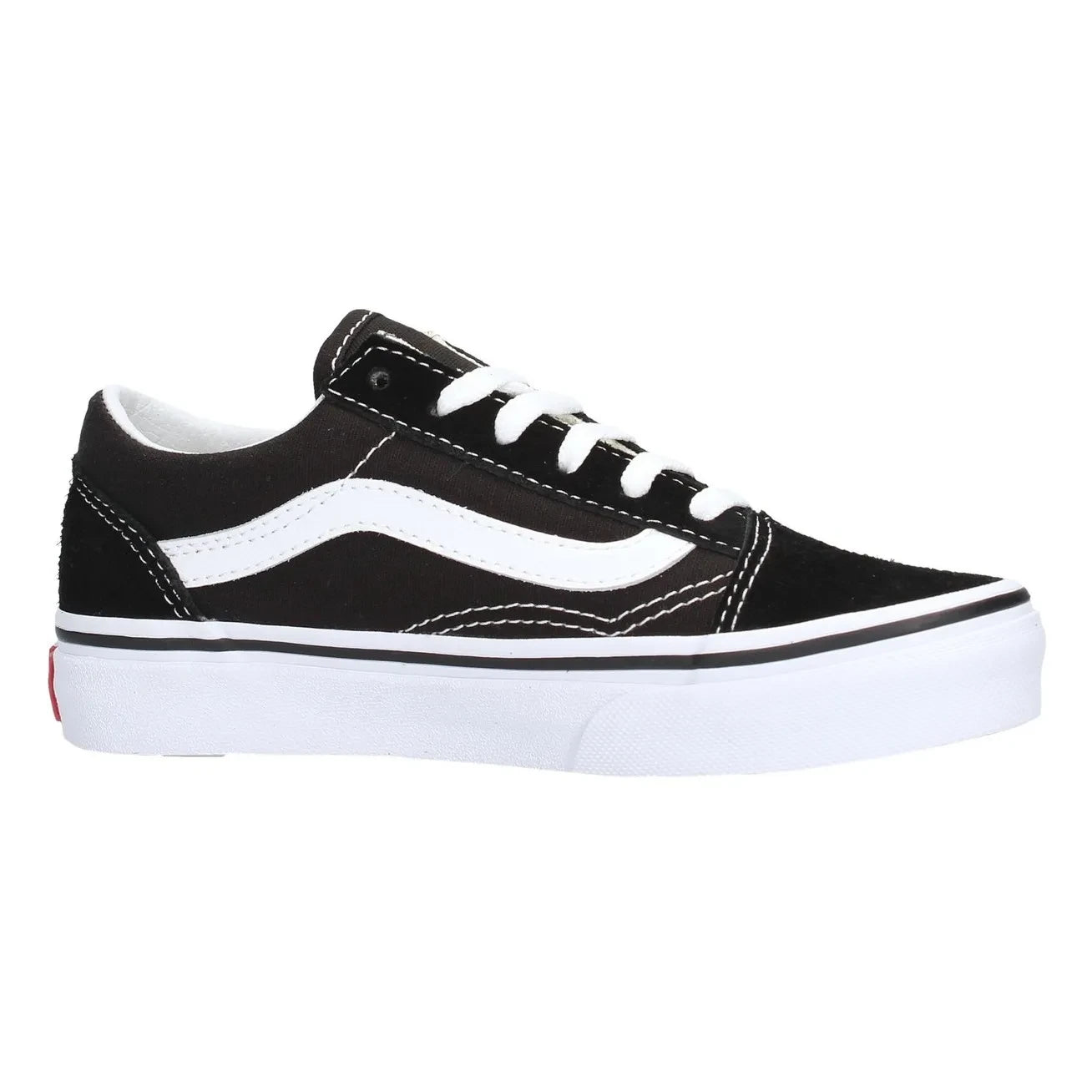 Vans - Old Skool Süet ve Kanvas Bağcıklı Sneaker | Siyah