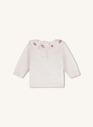 Chloé - Kaşmir Tişört ve Pantolon Takımı | Chalk
