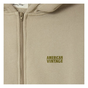 American Vintage - Izubird fermuarlı sweatshirt | Açık gri