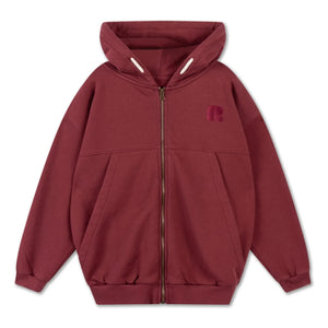 Repose AMS - Organik pamuk fermuarlı sweatshirt | Bordo
