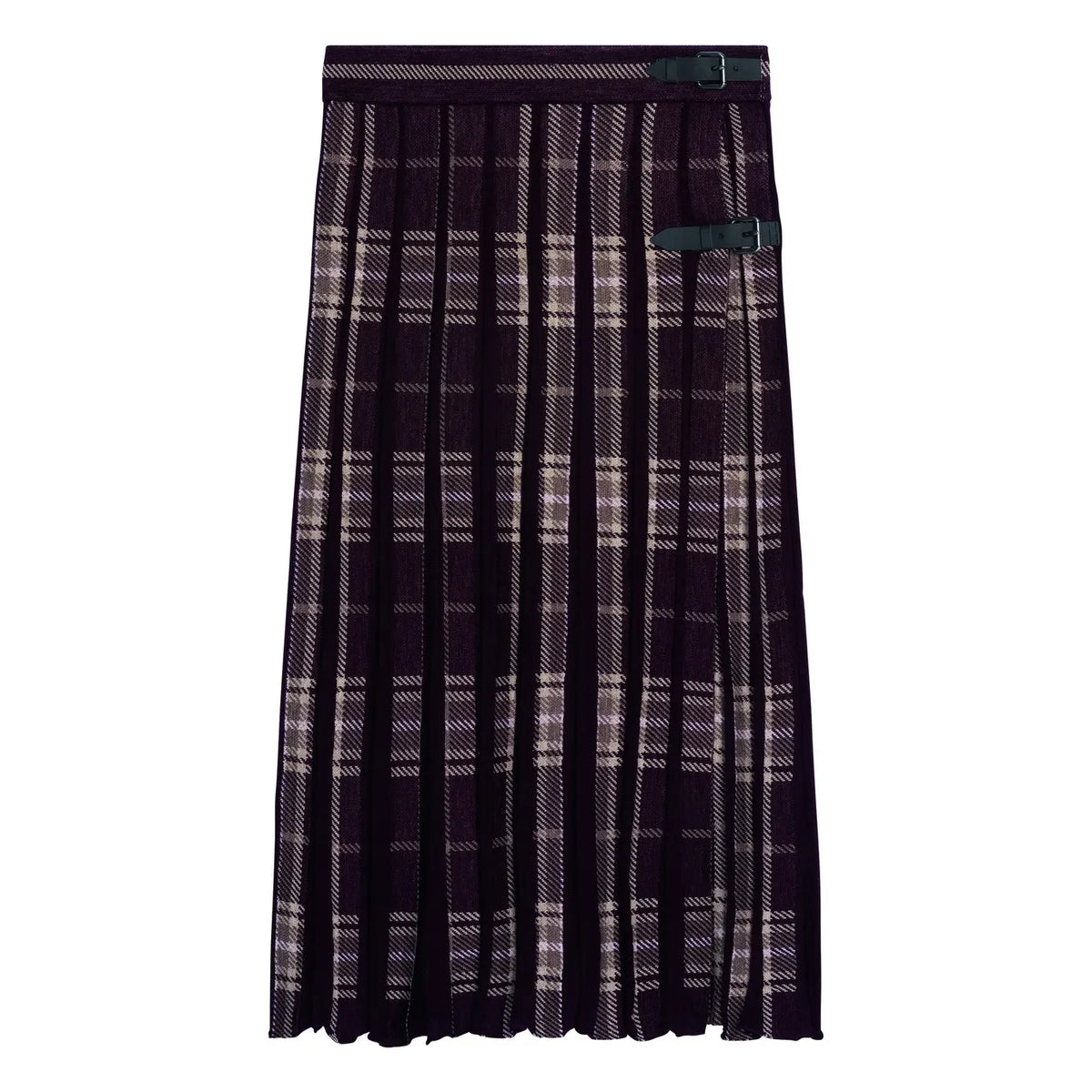 Bompard - تنورة كيلت صوفية بطيات بنقشة كاروهات | Garnet