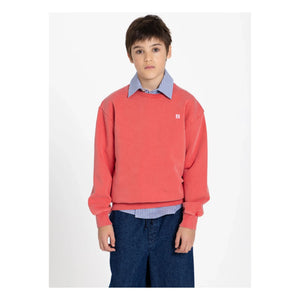 Smallable Kid - Arlo organik pamuklu sweatshirt | Koyu kırmızı