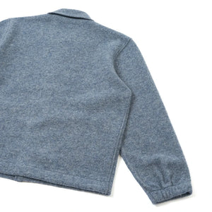 Universal Works - Rams Yün Overshirt | Gri mavi