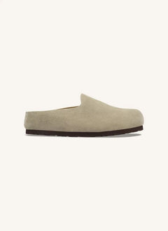 BIRKENSTOCK - صندل أمستردام مغطى بالجلد المدبوغ