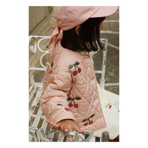 Konges Sløjd - Sequins Flora Cerises Kapitone Ceket | Pembe