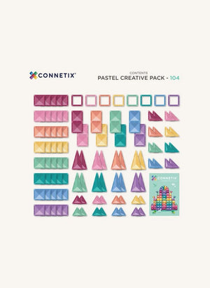 Connetix - Creative Pack - 104 قطعة | باستيل