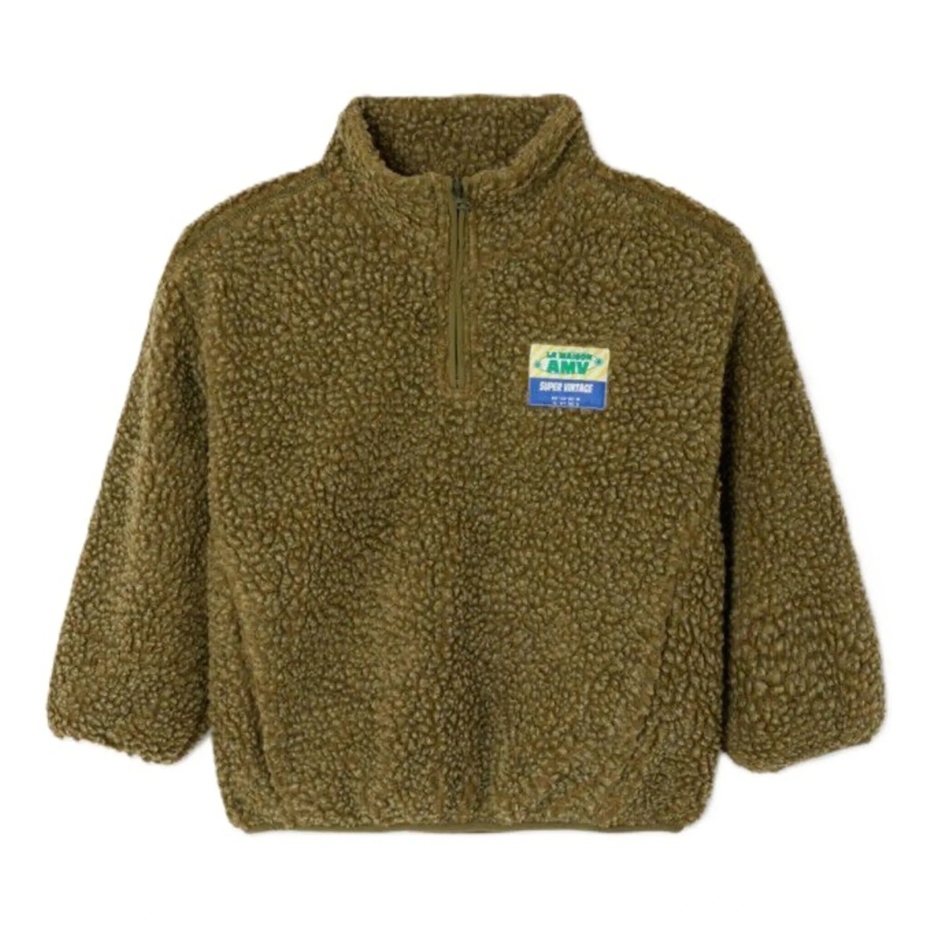 American Vintage - Hoktown Yarım Fermuarlı Sweatshirt | Haki kahverengi