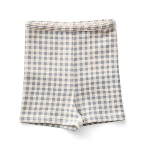 Soor Ploom - Organik pamuklu Vichy şort | Buz Mavisi
