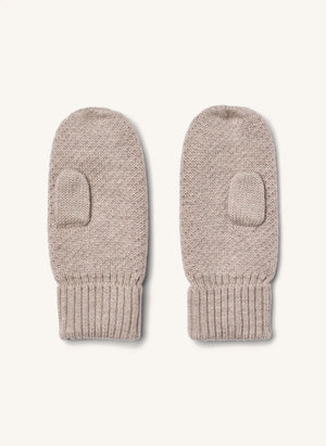 Wheat - Haansi Merino Yün Kalp Eldivenler | Lila